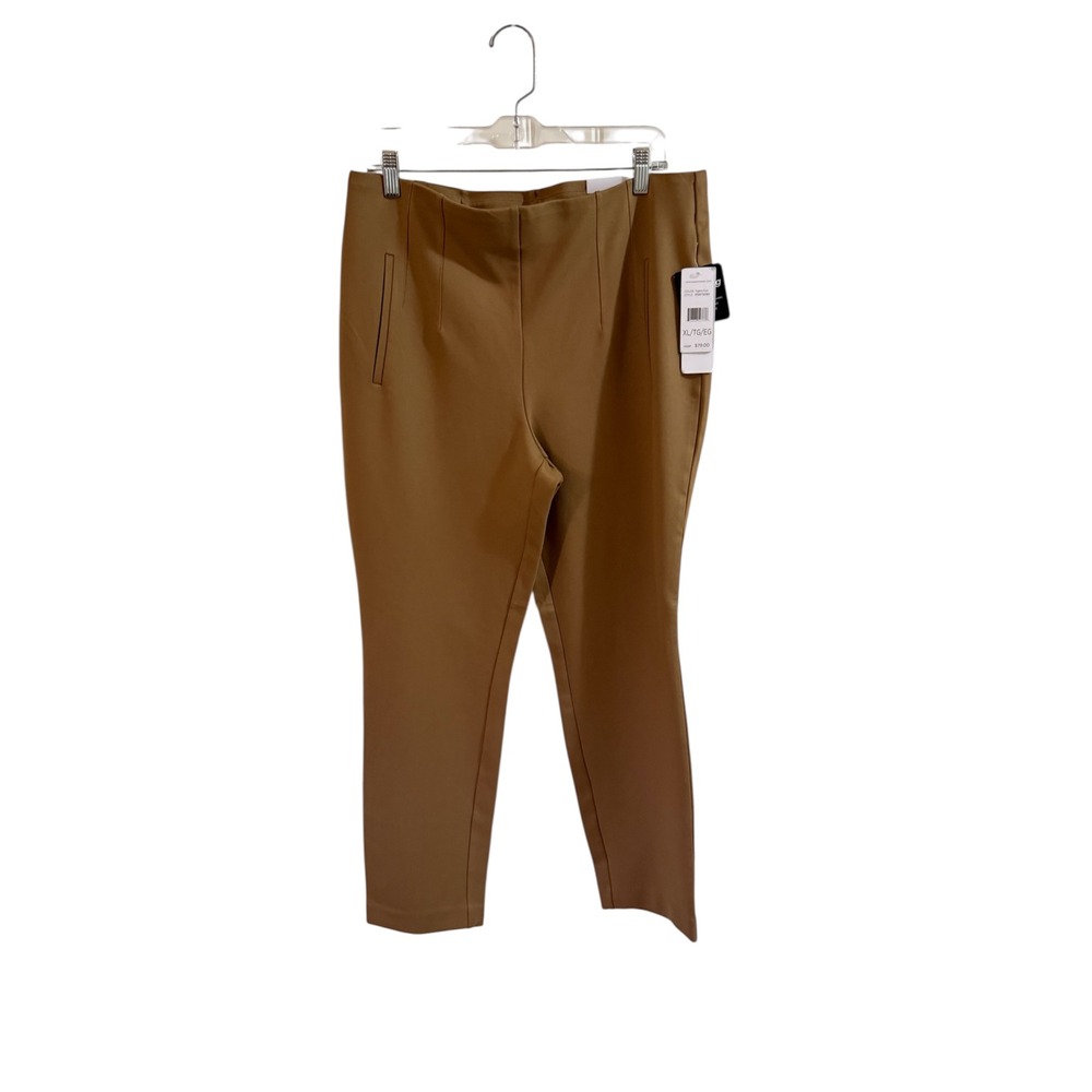 RAFAELLA Tigers Eye High Rise‎ Slim Fit Pants Women's XL TG EG NWT MSRP $79